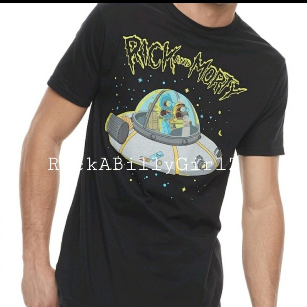 Rick & Morty Rest & Ricklaxation Space Ship Tee Shirt
